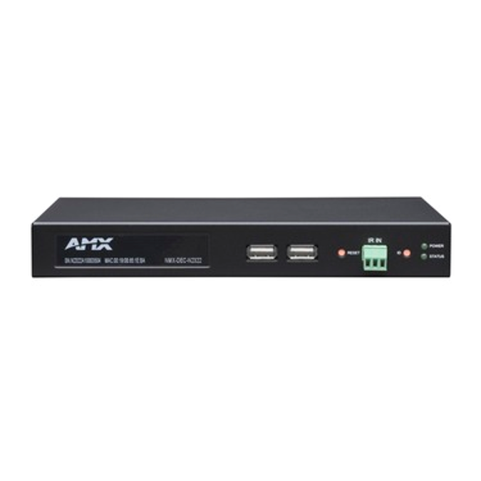 NMX-DEC-N2322 Decoder N2300 Series 4K UHD Video over IP Stand Alone Decoder with KVM, PoE