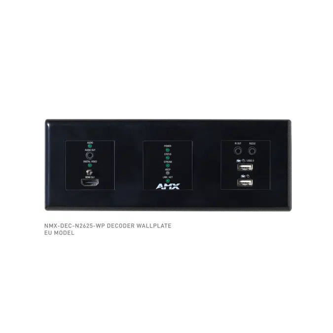 NMX-DEC-N2625-WP Decoder Wallplate, MWC 4K60 4:4:4 Decoder Wallplate (US & EU/UK)