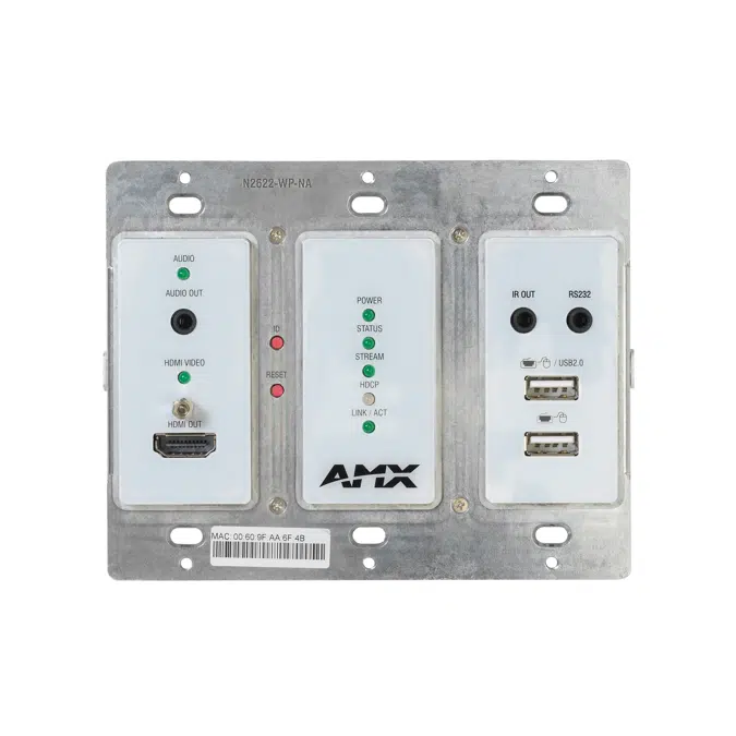 NMX-DEC-N2625-WP Decoder Wallplate, MWC 4K60 4:4:4 Decoder Wallplate (US & EU/UK)