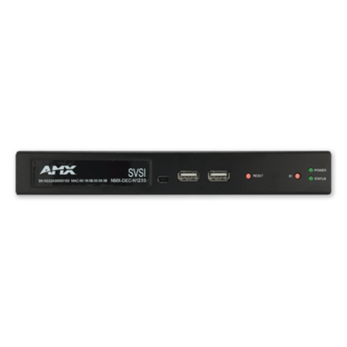 NMX-DEC-N1233 Decoder Minimal Proprietary Compression Video Over IP Decoder with KVM