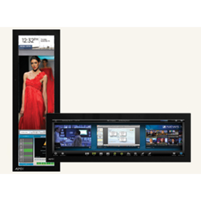 MXD-1900L-PAN 19.4" Modero® X Series Panoramic Wall Touch Panel, Designed Specifically for Dedicated Room Control