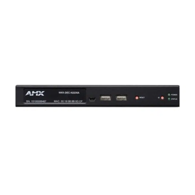 NMX-DEC-N2235A Decoder JPEG 2000 1080p Low-Latency Decoder with KVM PoE, SFP, HDMI, AES67 Support