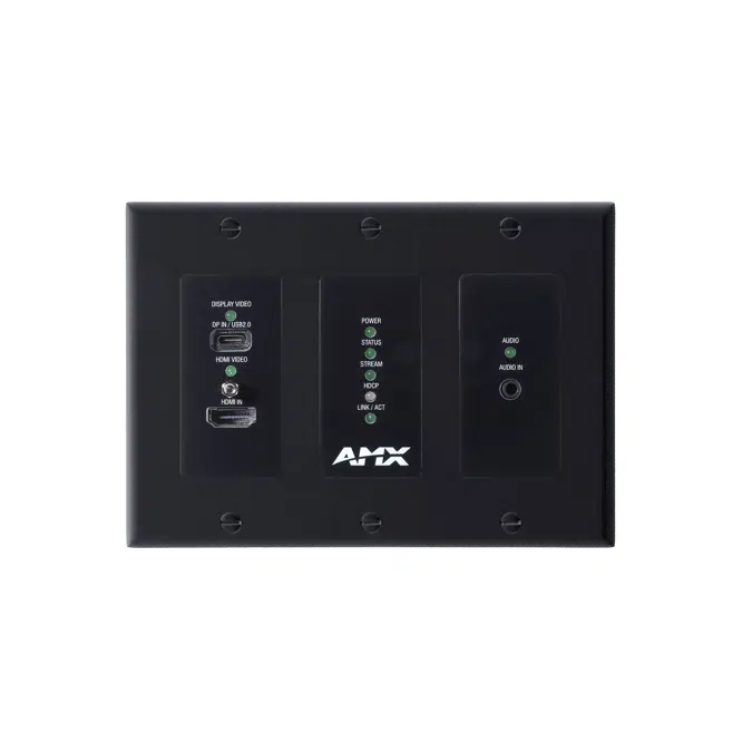 NMX-ENC-N2615D-WP 4K60 MWC/Dante AV-A Encoder Wallplate (US & UK/EU)