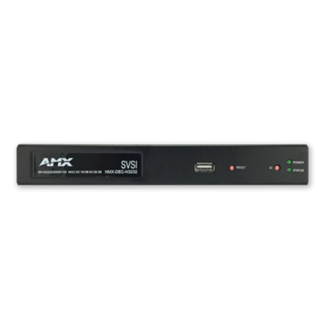 NMX-DEC-N3232 Decoder H.264 Compressed Video over IP Decoder, PoE, SFP, HDMI, USB for Record