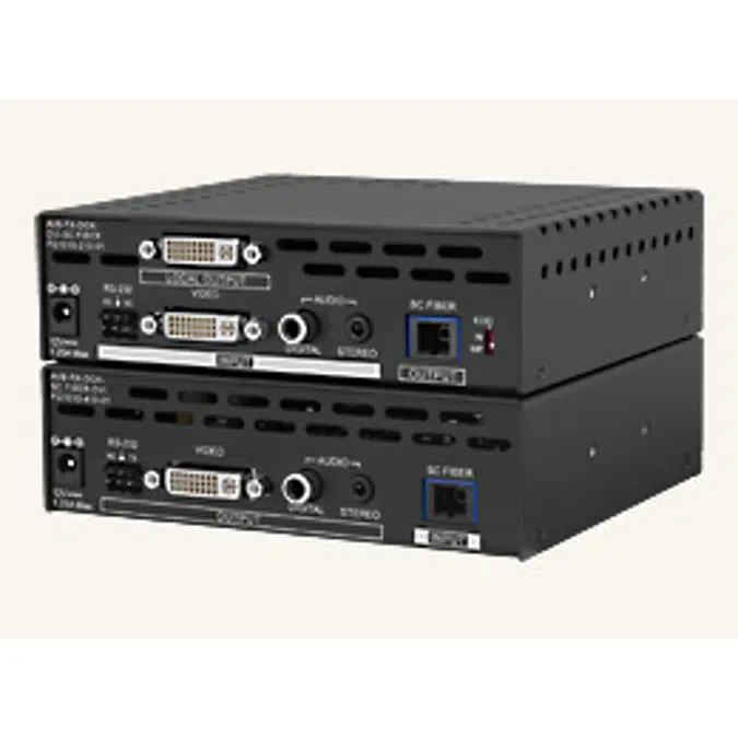 BIM objects Free download! DGX DVI Fiber TX/RX Modules Single Fiber