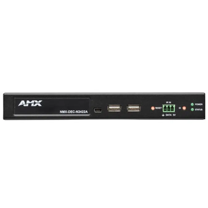 NMX-DEC-N2422A Decoder JPEG 2000 4K60 4:4:4 UHD Video Over IP Decoder, Stand Alone with PoE, KVM, AES-67