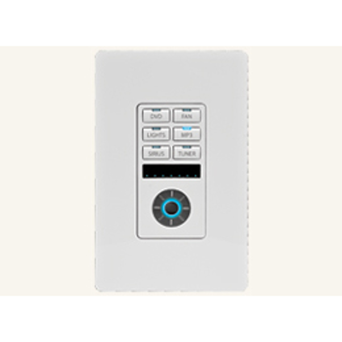 MET-6N Metreau 6-Button Keypad with Navigation, for Simple Control of Up To 6 Connected System Devices