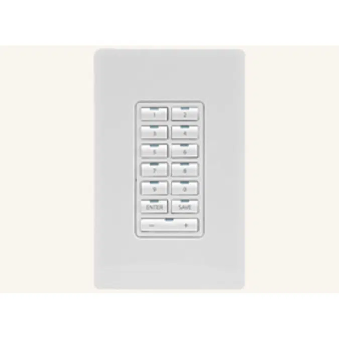 MET-13 Metreau 13-Button Keypad, for Simple Control of Connected System Devices