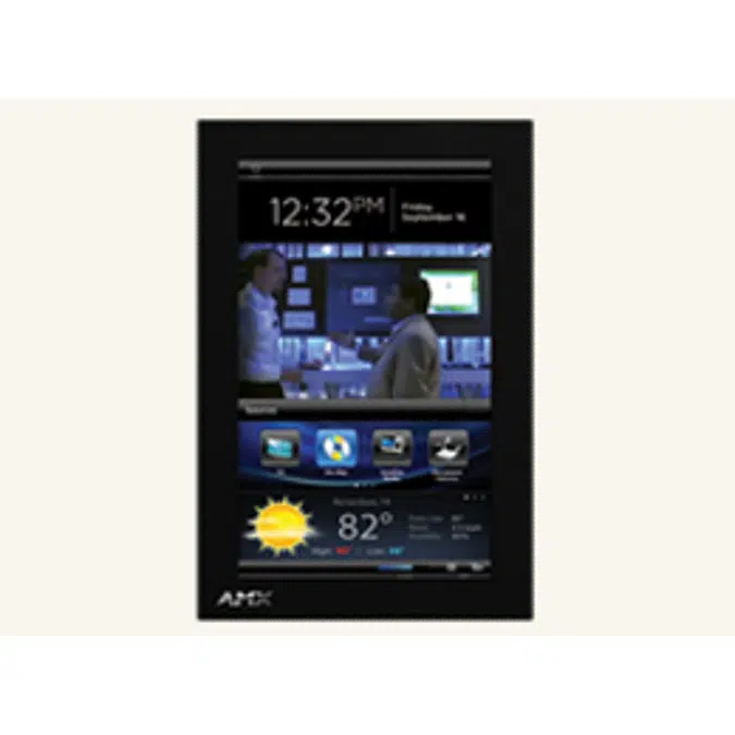 MXD-700 7" Modero® X Series Wall Mount Touch Panel, Designed Specifically for Dedicated Room Control