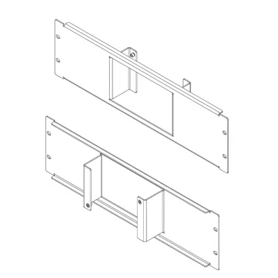 Imagem para MSA-RMK-07 Rack Mount Kit for 7" Modero S® Series Landscape Touch Panel}