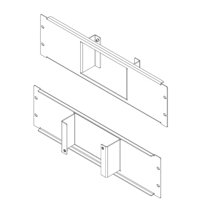 BIM objects - Free download! MSA-RMK-07 Rack Mount Kit for 7