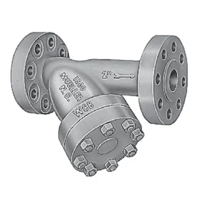 изображение для Class 1500 Cast Stainless Steel Flanged End Y Strainers - 766M-SS