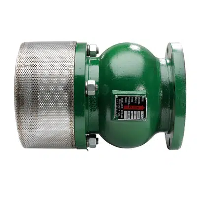 画像 Class 125 Cast Iron Globe Check Style Foot Valve Assembly - 105MAP-FV