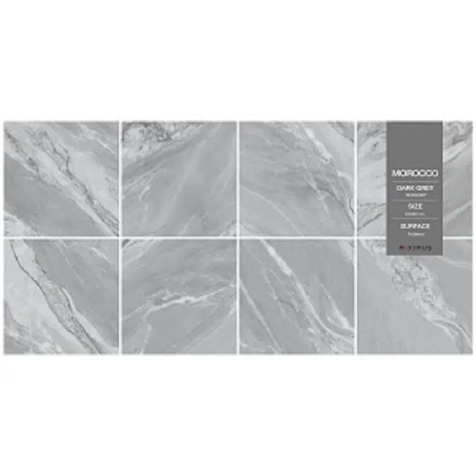 WDC X-Porcelain Tile Morocco Dark Grey Polished (SDX6436P)