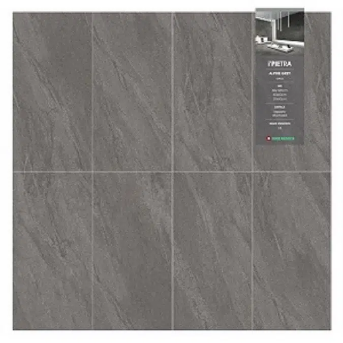 WDC X-Porcelain Tile I'Pietra Alpine Grey Lappato (GIP04LP)