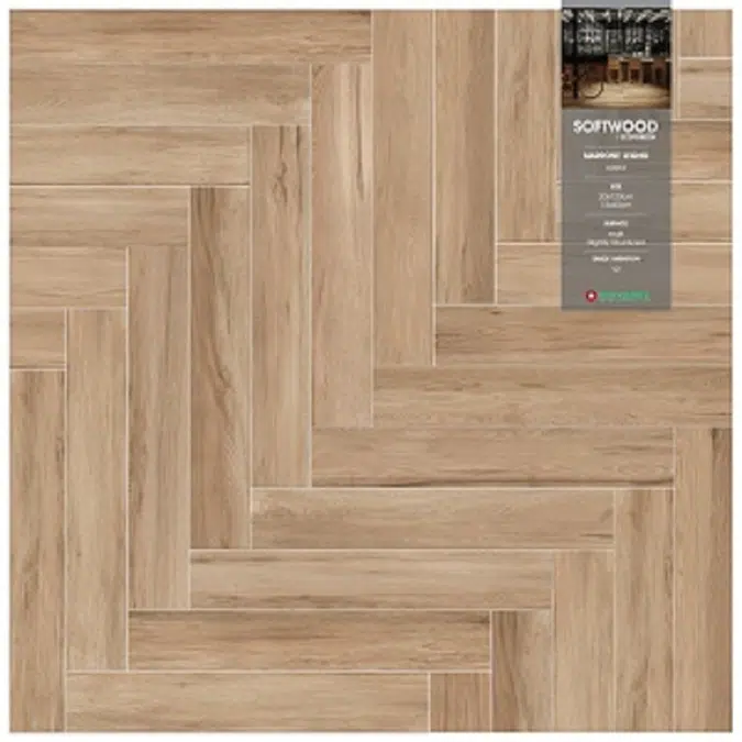 กระเบื้องพื้นและผนัง Softwood Marrone Legno (GDW03)