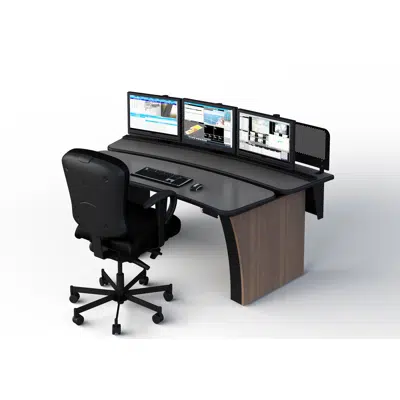 画像 Vue 75" Curved Open Base