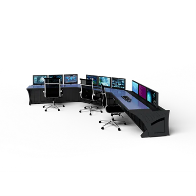 Prestige Sight-Line Consoles - 72" stations, 45°