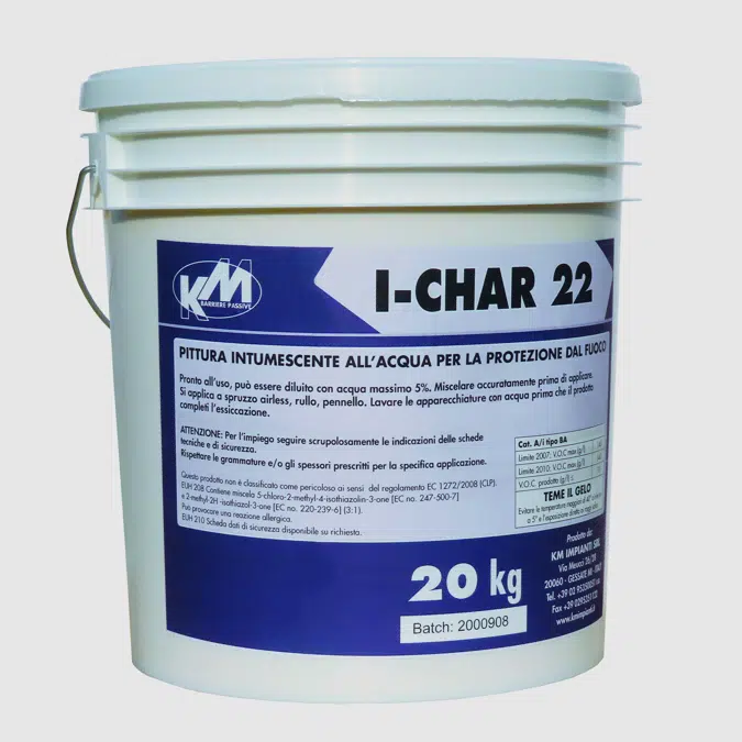 KM I-CHAR 22 SOLVENT-BASED INTUMESCENT PAINTS  FOR THE FIRE PROTECTION OF  STEEL STRUCTURES 