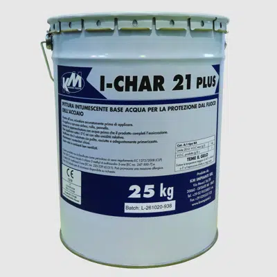 KM I-CHAR 21 PLUS WATER BASED INTUMESCENT PAINT  FOR THE FIRE PROTECTION  OF THE STEEL STRUCTURES  için görüntü