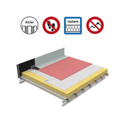 Image for Systems for non-accessible insulated roof self-protected plain Parasteel - hygh hygrometry