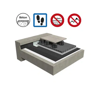 billede til Systems for accessible roof concrete