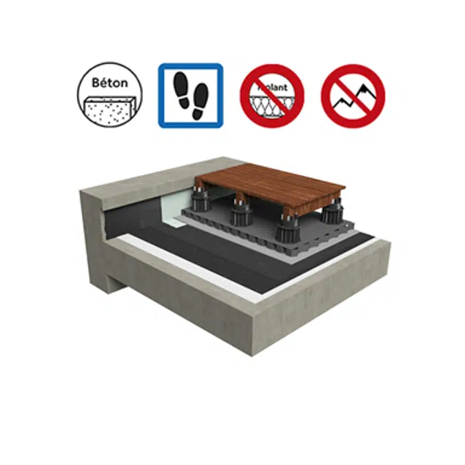 Systems for accessible roof concrete