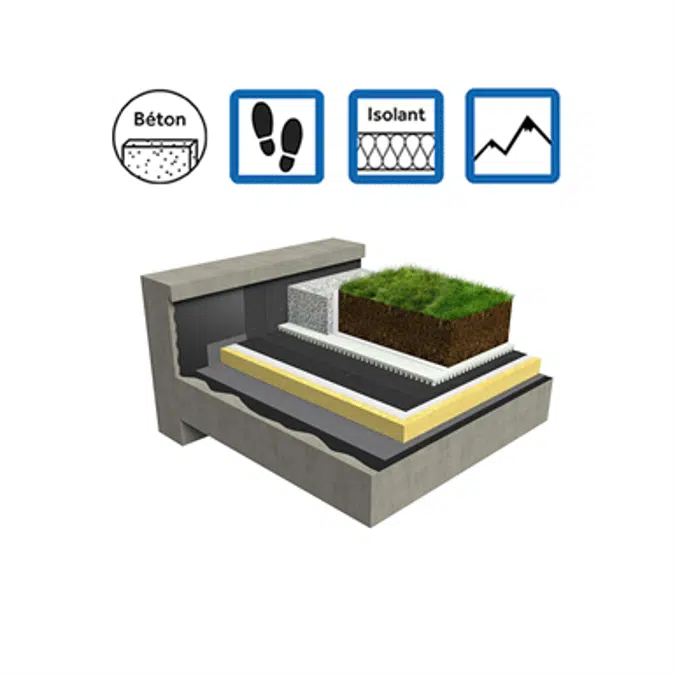 Systems for accessible roof insulation concrete mountain climate