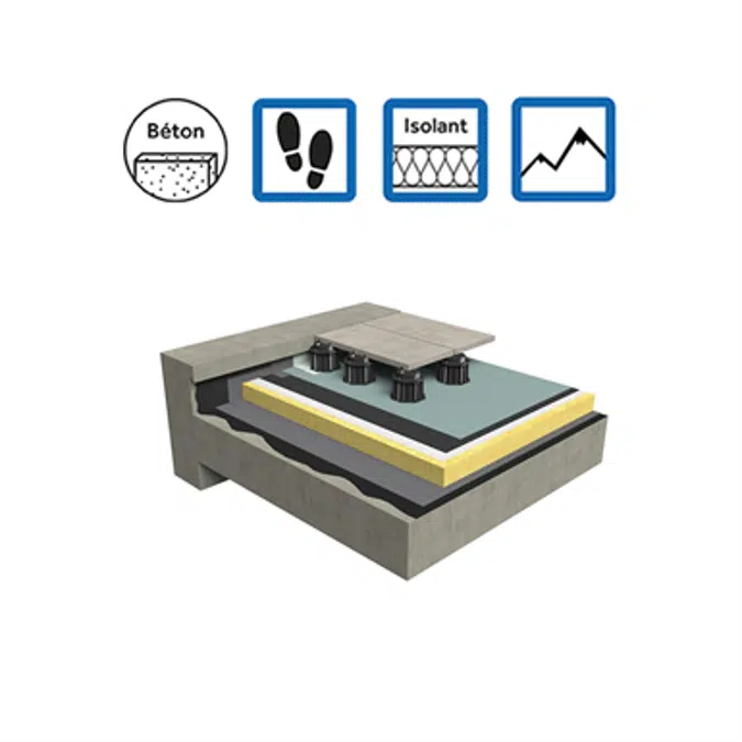 Systems for accessible roof insulation concrete mountain climate