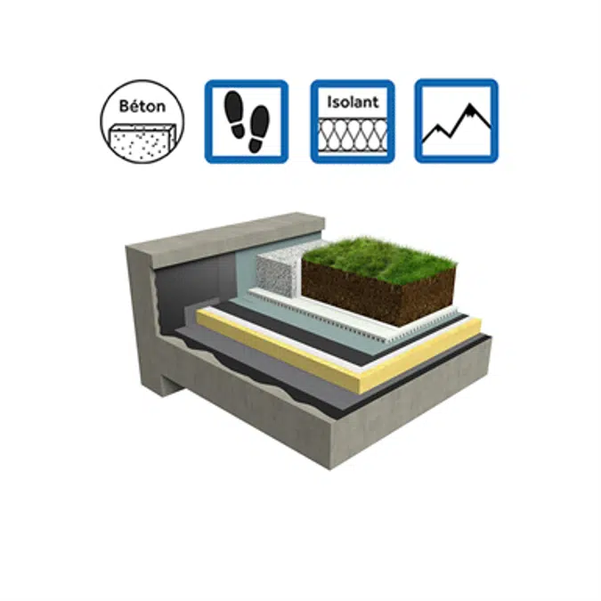 Systems for accessible roof insulation concrete mountain climate