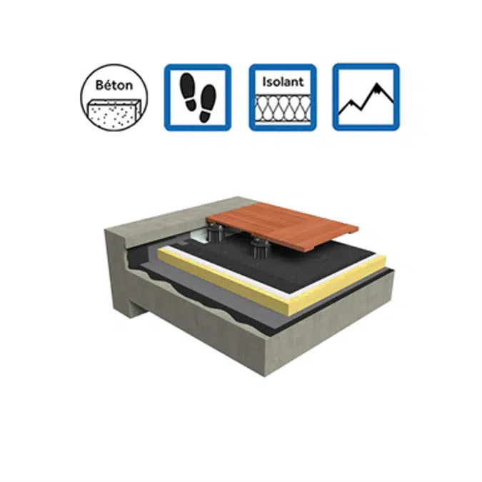 Systems for accessible roof insulation concrete mountain climate