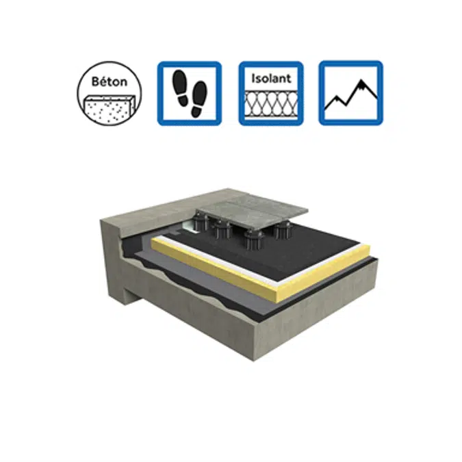 Systems for accessible roof insulation concrete mountain climate