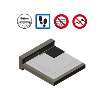 Image for Systems for accessible roof parking with covered bituminous protection