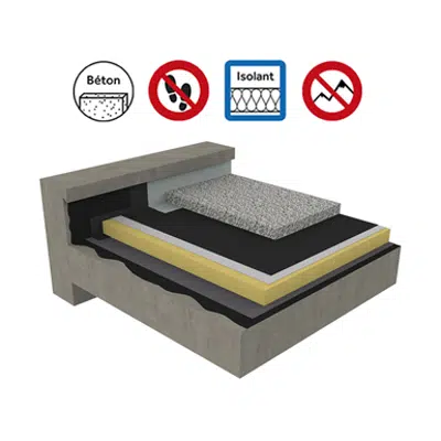 Systems for non-accessible insulated roof with heavy protection on concrete deck图像