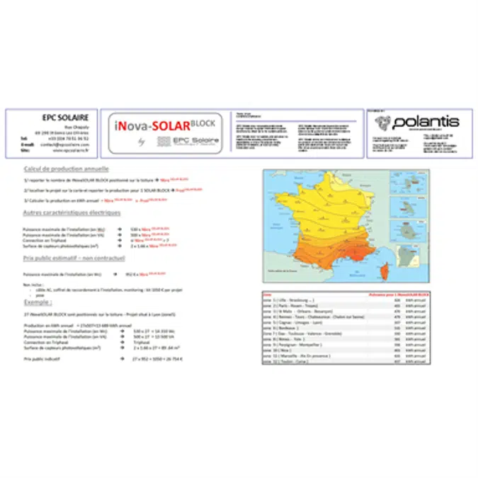 EPC Solaire iNovaSOLAR BLOCK