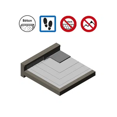 Obrázek pro Systems for accessible roof parking with reinforced concrete protection