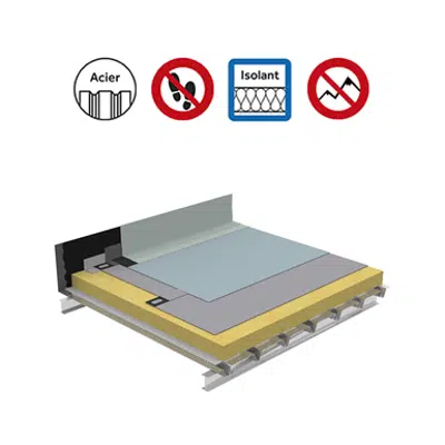 Systems for non-accessible insulated roof self-protected perforated Parasteel için görüntü