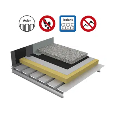 Image for Systems for non-accessible insulated roof with heavy protection on plain steel deck