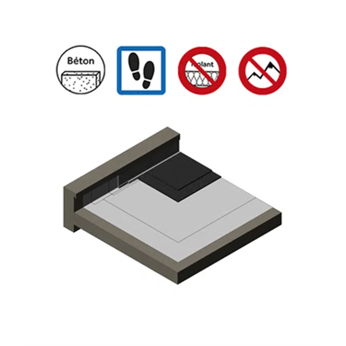 Systèmes pour toitures accessibles parking avec protection asphalte