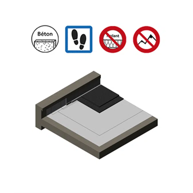 Systèmes pour toitures accessibles parking avec protection asphalte