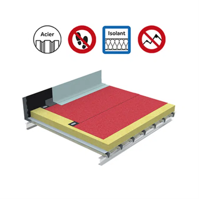 Systems for non-accessible insulated roof self-protected perforated steel