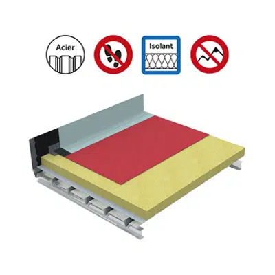 imagem para Systems for non-accessible insulated roof self-protected perforated steel