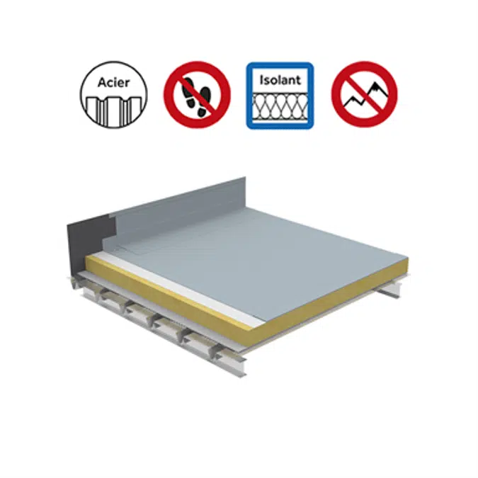 Systems for non-accessible insulated roof self-protected perforated steel