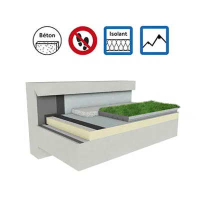 Systems for Green roof insulation concrete mountain climate için görüntü