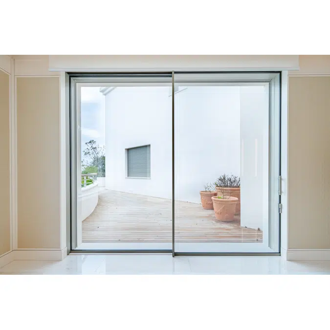 Minimalist sliding window system - 2-leaf MS55