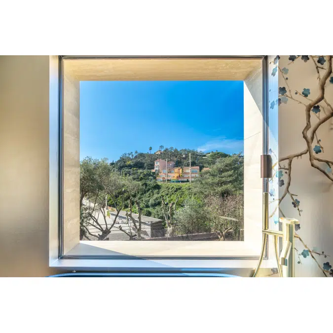 Minimalist built-in pocket sliding window system - 1 leaf MS81