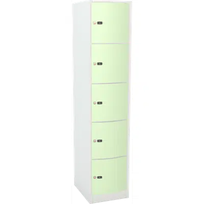 Image for 5-Compartment Locker Arched Steel Door W:300 D:500 H:1850