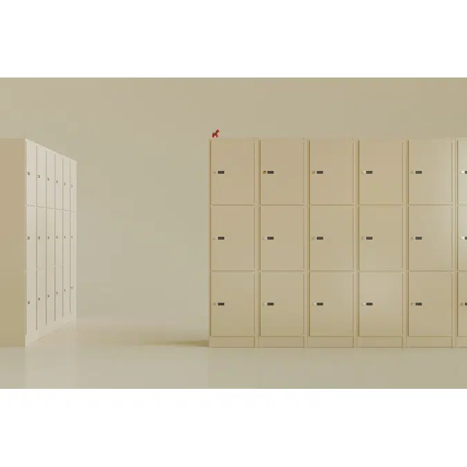 3-Tier Locker, Steel Door W:300 D:500 H:1700