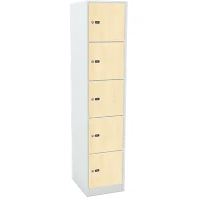 kuva kohteelle 5-Compartment Locker Laminate Door W:400 D:500 H:1850