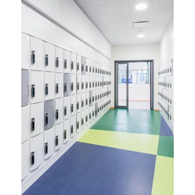 4-Compartment Locker Arched Steel Door W:400 D:500 H:1700